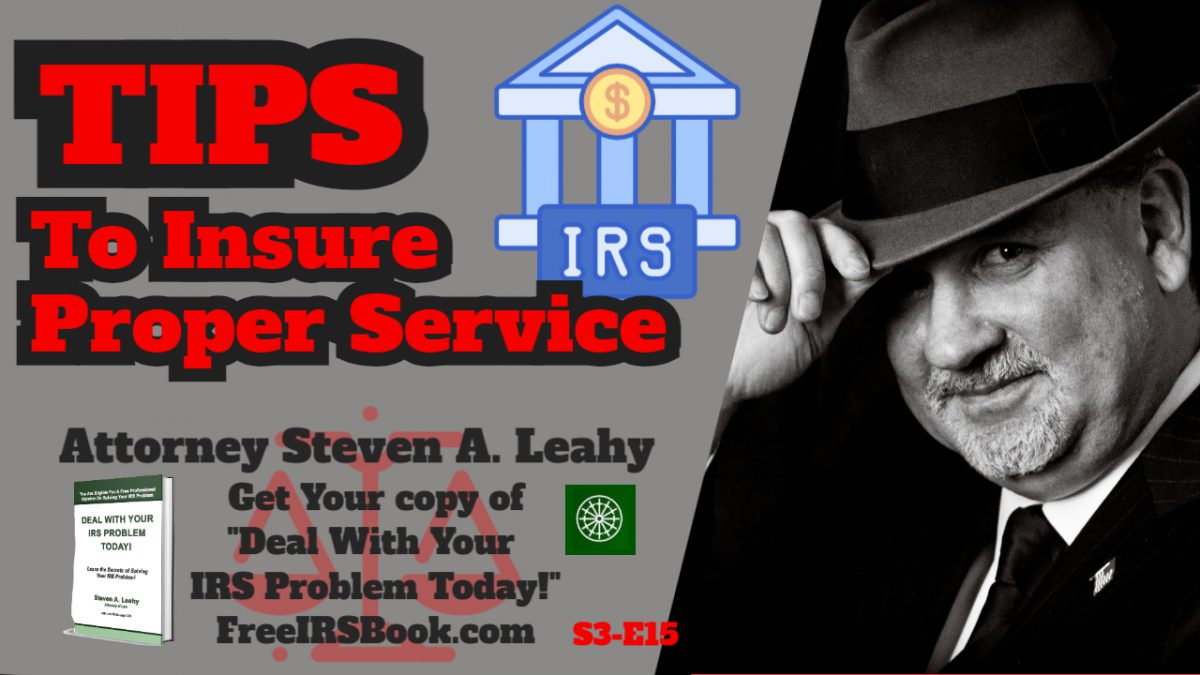 TIPS - To Insure Proper Service